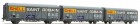 30650 LS Models Set of 3 slide wall box cars SHELL SAINT GOBAIN type IK